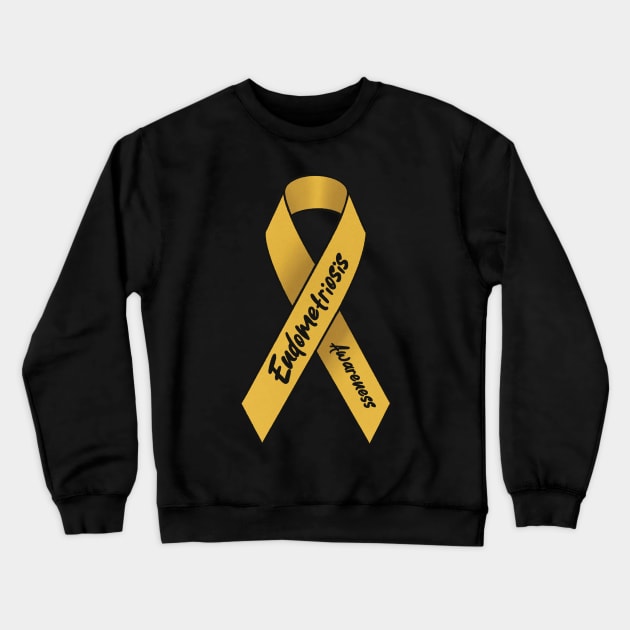 Endometriosis Awareness Crewneck Sweatshirt by daniasdesigns